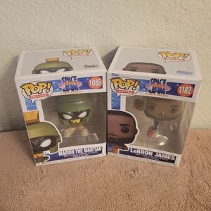 Space Jam A New Legacy Marvin the Martian & Lebron James Funko Pop! #1085+#1182